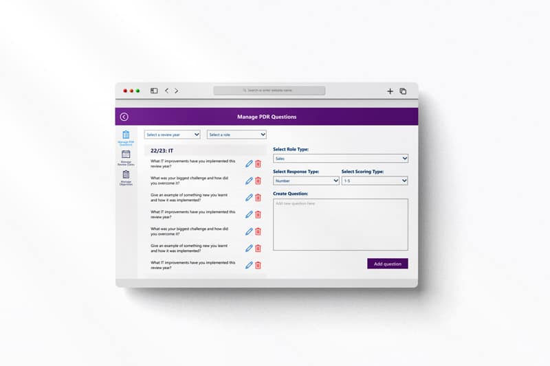 Power Apps personal development review template – digital employee appraisal and action-tracking app for Microsoft Teams